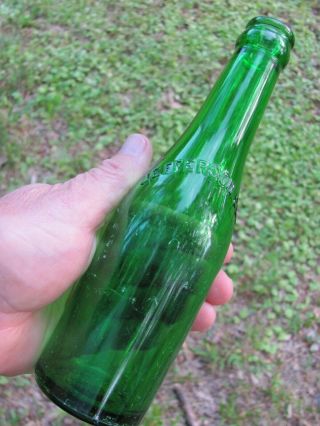 1929 Emerald Green Jefferson Club Pepsi Cola Co.  Bottle Charlottesville Va.