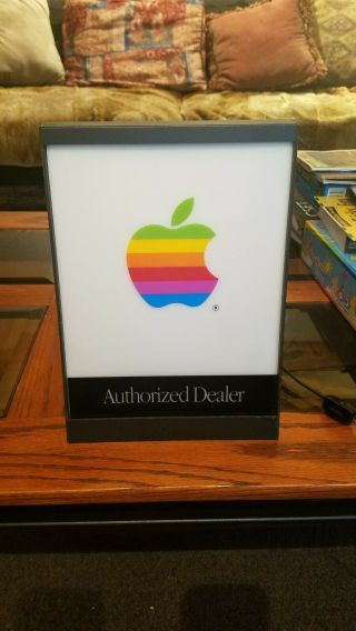 Vintage Apple Computer Authorized Dealer Sign 7