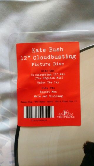 KATE BUSH 2019 CLOUDBUSTING PICTURE DISC VINYL. 3