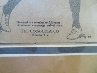 Grover Cleveland Alexander Coca Cola advertisement framed Atlanta,  GA 6