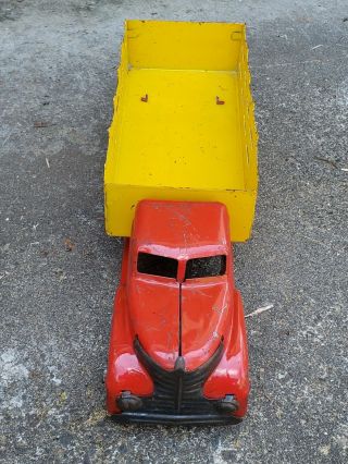 Louis MARX 1940 ' S Coca - Cola Pressed Steel Delivery Stake Toy Truck Coke 3