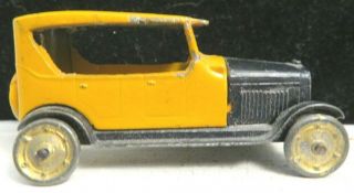 Tootsietoy Gm Series 6205 Yellow & Black Rare Chevrolet Touring Car Shape