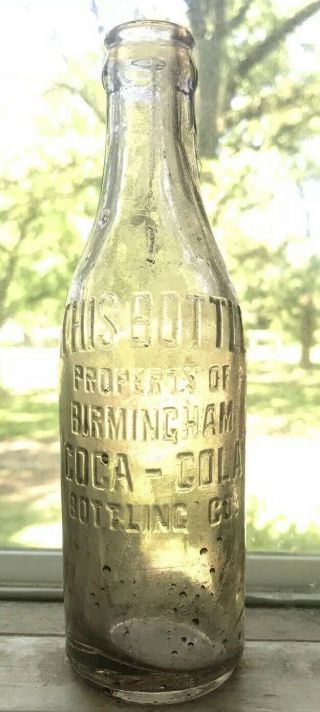 Scarce Birmingham Alabama Amethyst Straight Side Coca Cola Ala Bottle