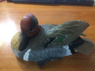 Handcrafted Duck Decoy By Master Carver Jules A.  Bouillet 847 Oct.  2003.