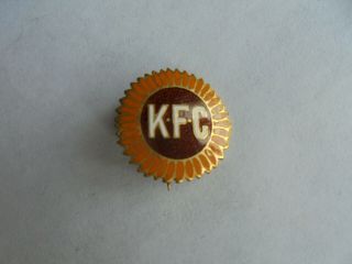 Cool Vintage Kfc Kentucky Fried Chicken Sunflower Advertising Lapel Pin Pinback