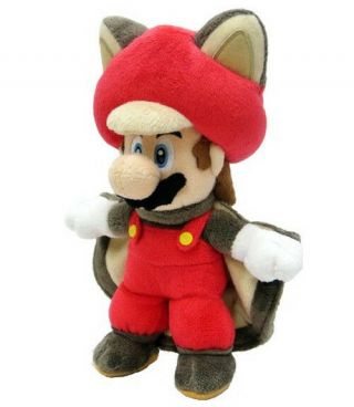 Real Little Buddy Mario 1310 Flying Squirrel Mario 9 " Stuffed Plush Doll