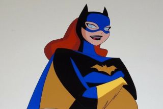 Batman Animated Series Cel Etrigan with OBG Batgirl Cel Combo 2