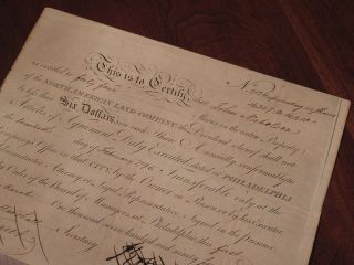 DOI Signer Robert Morris Document Signed - Pays American Revolution Navy Captain 2