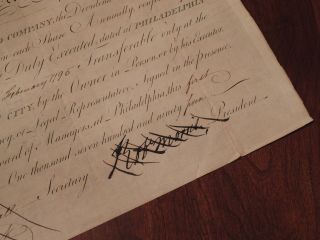 DOI Signer Robert Morris Document Signed - Pays American Revolution Navy Captain 3