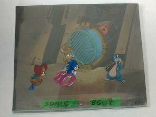 4 Cel Adventures Of Sonic The Hedgehog Princess Sally Acorn W Painted Background