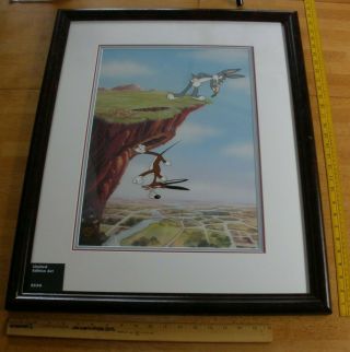 Bugs Bunny Dog Cliff 1992 Hand Painted Animation Art Cel Wbss Warner Brothers Le