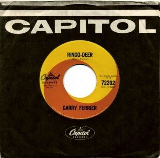 Garry Ferrier - Ringo - Deer Rare Oop Orig 1964 Beatles Christmas Parody Nm 7 " 45