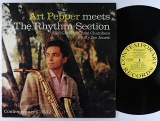 Art Pepper - Meets The Rhythm Section Lp - Contemporary - C3532 Mono Dg Vg,
