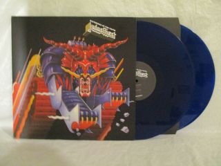 Judas Priest Defenders Of The Faith Blue Vinyl 2 Lp Set Remastered Back On Black