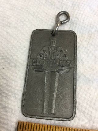 Vintage Key Fob Keychain Mark Twain Hotel St Louis MO Pick Hotels 3