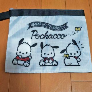 Pochacco Mini Bag Pouch Mesh Style Flat Type Sanrio Kawaii Japan