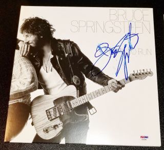 BRUCE SPRINGSTEEN SIGNED BORN TO RUN RECORD ALBUM LP AUTOGRAPHED PSA JSA 2