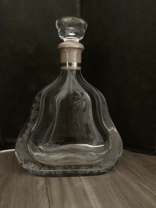 Richard Hennessy Baccarat Crystal Cognac Collector Bottle /decanter.