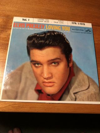 Elvis Presley Loving You Vol.  1 Rca Epa 1 - 1515