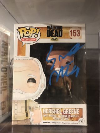 Scott Wilson Signed The Walking Dead Hershel Greene Funko Pop Figure