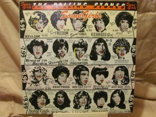 Vintage Rolling Stones “some Girls” Cover Vinyl Lp With All The Ladies