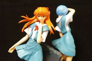 Neon Genesis Evangelion Rei Ayanami & Soryu Asuka Langley Figure Rare