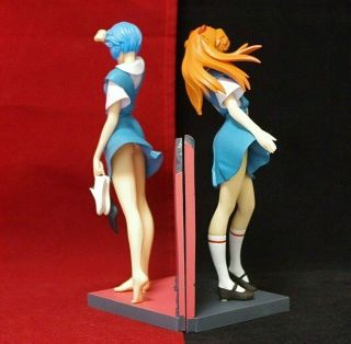 Neon Genesis Evangelion Rei Ayanami & Soryu Asuka Langley Figure Rare 5
