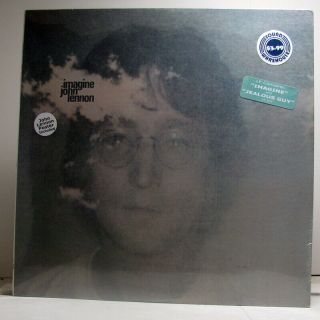 John Lennon ‎– Imagine 1st Press 1971 Usa Lp W/ Hype Beatles W/ Poster