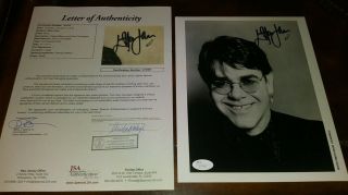 Elton John Music Legend Signed Autographed 8x10 B/w Promo Photo Jsa Loa Rare A