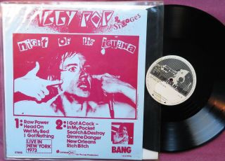 Iggy Pop Night Of The Iguana.  (live In York,  1973) Ruthless Rhymes.  Vg,  /nm