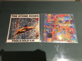 The Stone Roses Fools Gold And Happy Mondays Step On Vinyl Records Singles.