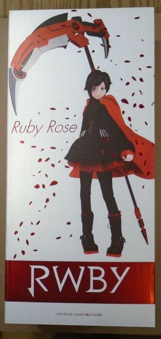 Official Rwby Limited Edition Ruby Rose Figure By Threezero,  Complete