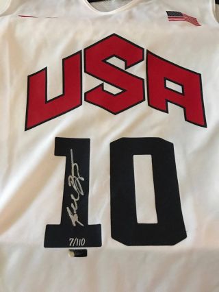 Kobe Bryant Signed Team Usa Jersey Panini Uda Le Of 110