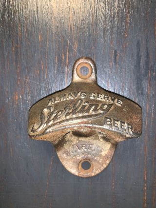 Vintage Always Serve Sterling Beer Starr X Wall Opener Evansville,  Indiana