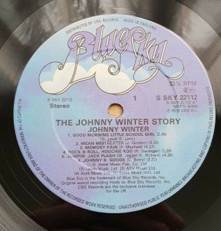 Johnny Winter ‎– Raised On Rock The Johnny Winter Story - UK - 1980 - SKY 22112 4