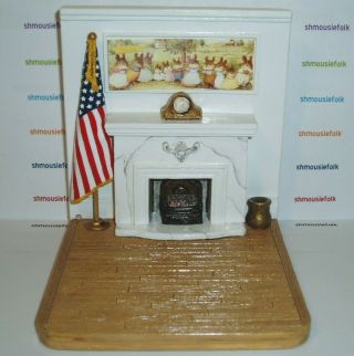 Habitat Hideaway Patriotic Fireplace Display For Wee Forest Folk Whimsey Hollow