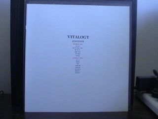 PEARL JAM Vitalogy USA 1994 vinyl record album booklet inner NM/NM 5