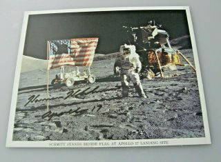 Harrison " Jack " Schmitt Siigned Photo Apollo 17,  Lunar Landing,  Module Pilot Nasa