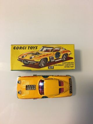 Vintage Corgi Toys 337 Customized Chevrolet Corvette Sting Ray