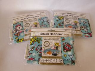 Itzy Ritzy Snack Happens Mini Snack Bags Underwater Adventure Set Of 3