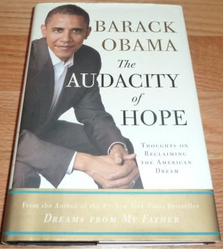 BECKETT - BAS BARACK OBAMA AUDACITY OF HOPE 1ST EDITION AUTOGRAPHED - SIGNED BOOK 58 2