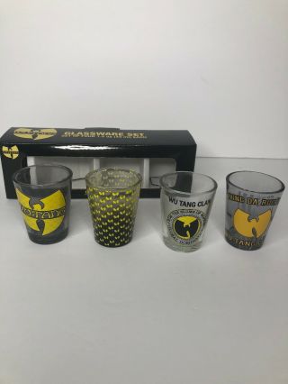 Wu - Tang Clan 1.  5oz Shot Glasses Glassware Set Of 4