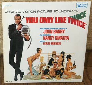 OST 007 YOU ONLY LIVE TWICE JOHN BARRY NANCY SINATRA 1967 JAPAN LP sean connery 3