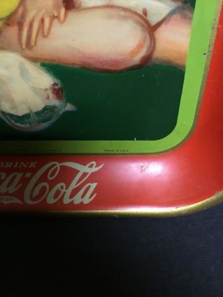 Rare 1929 Coca Cola Serving Tray 100 Authentic.  Good Condion. 5