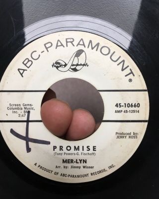 Mer - Lyn Promise/you’re The Only Boy I’ll Ever Love Rare Northern Soul Wlp