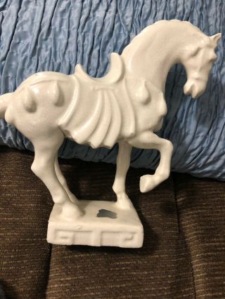Trojan Horse Statue Vintage Ceramic Figure Home Accents Shelf Decor 3