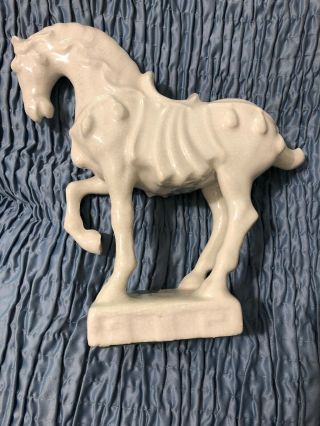 Trojan Horse Statue Vintage Ceramic Figure Home Accents Shelf Decor 6