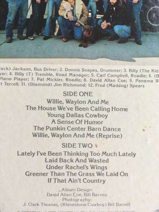 DAVID ALLAN COE RIDES AGAIN Vinyl LP 1977 Columbia Records 4