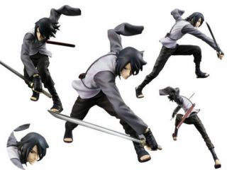 Japan Anime Naruto Shippuden Uchiha Sasuke Pvc Figure Figurine Battle 17cm Nobox