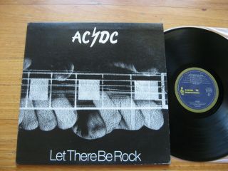 Ac/dc - Let There Be Rock Lp - 1977 First Oz Blue " Roo " Albert Label - Australia